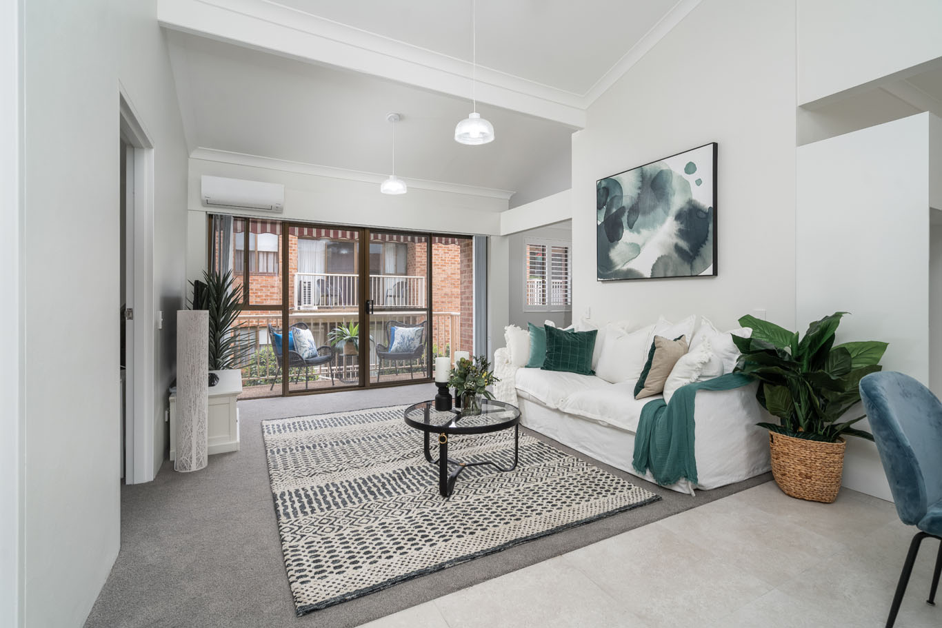 Spacious living spaces