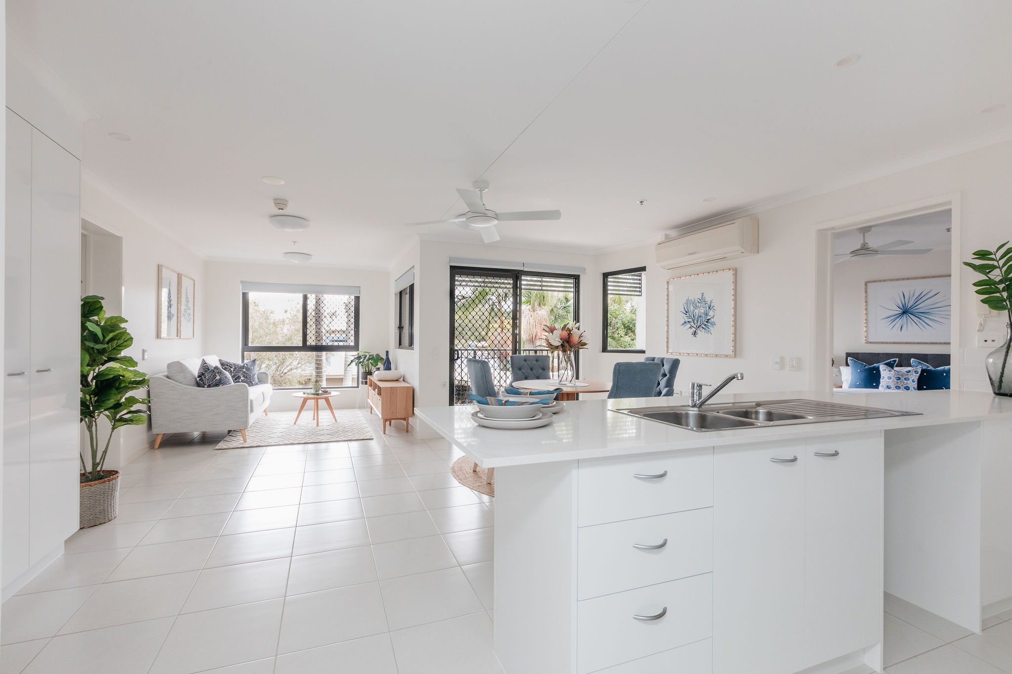 Open living floor plans