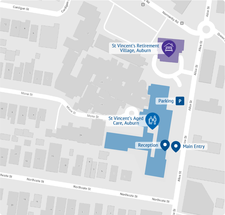 Auburn Retirement Village map