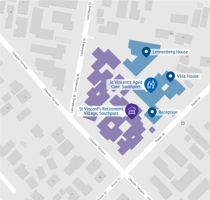 Southport Retirement Village map